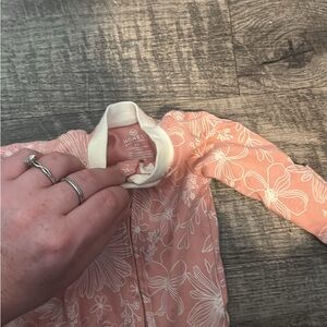 The Honest Company Pink Floral Kids Footie